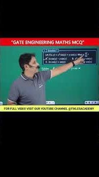 Partial Differentiation MCQ 1 🔥 | Engineering Maths #shorts