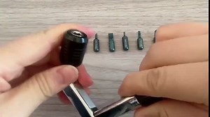 Precision Screwdriver Set, Multi-function, multi-angle rotary screwdriver with 10 Screwdriver Bits and Flexible Drill Extension, 12 in 1 Screwdriver Kit, for Game Console, Furniture, appliances, Car