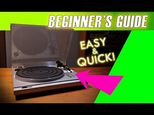 How To Set Up A Used Turntable Starring the Toshiba SR-B2