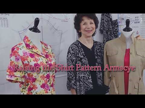 How to Raise the Shirt Pattern Armscye by Sure-Fit Designs