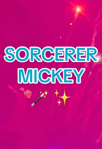 Sorcerer Mickey Performing Magic at Disney’s Fantasmic #mickey #mickeymouse #sorcerermickey #fantasmic #disneyworld