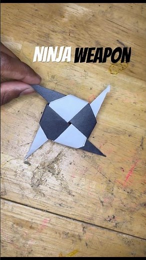 NINJA WEAPON ORIGAM TUTORIAL | EASY NINA STAR PAPER CRAFT STEP BY STEP FOLDING | HAVE FUN 🤩