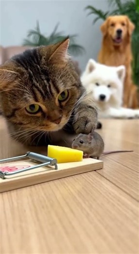 Cat: It’s just cheese. Mouse: hesitates Watch the unexpected twist