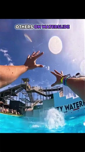 Others On Water Slide VS This Bro ☠️ | #shorts