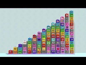 All Numberblocks Song 1 - 105 Standing Tall - Learn to Count Big Numbers!