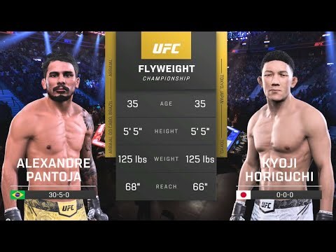 Alexandre Pantoja vs Kyoji Horiguchi FULL FIGHT | UFC 5 AI Simulation Gameplay (CPU vs CPU)
