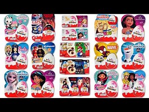 🐣 Kinder Surprise Eggs Big Unboxing! Boxes 2024-2025! Satisfying ASMR Video