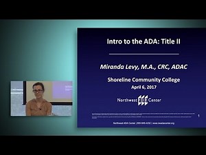 Intro to the ADA: Title II