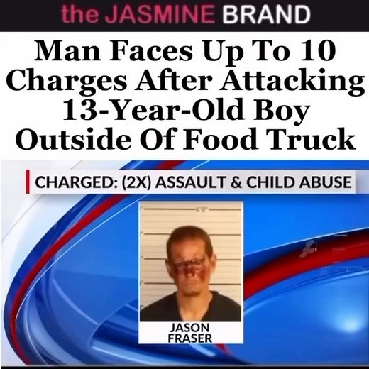 Shocking news 💔 According to reports, Jason Fraser was arrested and charged after attacking a teenager outside of a food truck in Memphis on Dec. 20. Fraser approached the owner’s son and started to punch and kick him while demanding that he “open the f*ck*ng door.” The victim’s father jumped into the incident and fought the suspect away. Fraser is now facing assault and child abuse charges. [🎥: WREG3] | The Jasmine BRAND