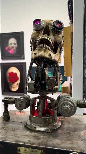 Cyborg Skull at Copro Gallery/LA Art Show 2025