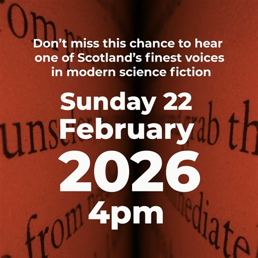 We're excited to announce Ken MacLeod as part of #BeaconBookFestival! Award winning Science Fiction Author Ken MacLeod was born on the Isle of Lewis, grew up in Greenock and lives in Gourock. Since 1997 he has been a full-time writer. He is the author of twenty novels, from The Star Fraction (1995) to Beyond the Light Horizon (2024), and many articles and short stories. He has won three BSFA awards and three Prometheus Awards, and was a Guest of Honour at the Glasgow Worldcon in 2024👏 Ken will 