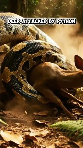 Python vs Small Deer… This Ambush Happened in Seconds 😱