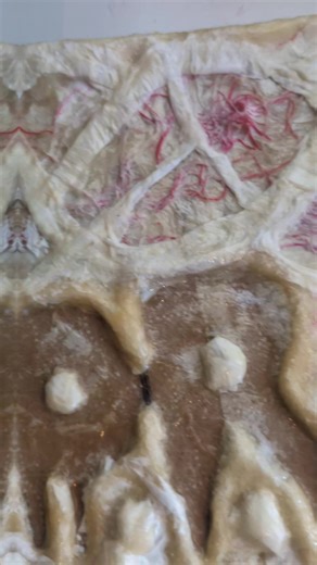 Horror Craft UK skin sign progress.... some freaky skin and a eye socket for good measure 😁 #sighn #flesh #hobby #horrror #sighn