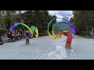 Colorful Chinese Ribbon Dance Twin Duo