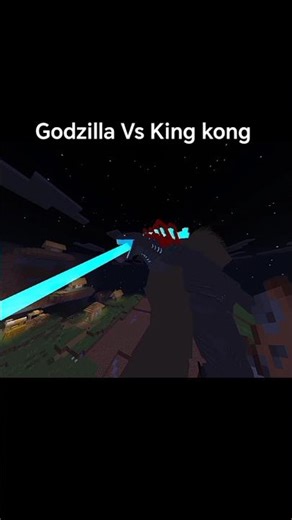 Godzilla Vs King kong 🦍💥#minecraft #godzilla #kingkong #minecraftshorts