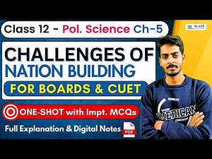 Challenges of Nation Building Class 12 One Shot | Class 12 Political Science Ch 1 Full Explanation