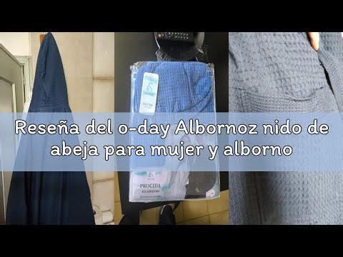 Reseña del o-day Albornoz nido de abeja para mujer y albornoz nido de abeja para hombre de algodón c