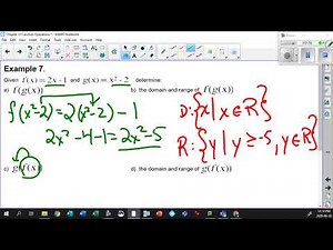 10 3 8 Domain and Range of Composition of Functions with Help from your Calculator Part 2