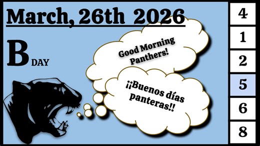 PHS Morning Announcements 3-26