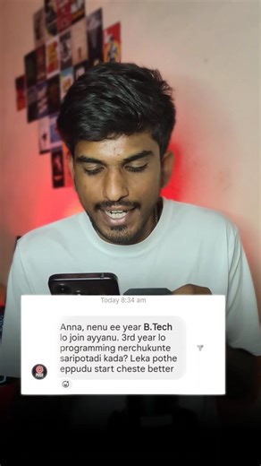 Vamsi krishna on Instagram: "Which Year Should You Start Coding in B.Tech? 🤔💻 If you’re a B.Tech student, this will save you years! ⏳ Here’s the right year to start programming so you don’t struggle later 🚀 Don’t wait till placements — start now & thank me later😉! Save 📌 Share ➡️ Tag your friends 👫 #btech #coding #programming #engineeringlife #btechstudents #collegehacks #codinglife #programmer #studentlife #placementprep #learncoding #college btech coding roadmap, best year to start progr