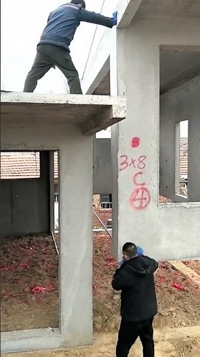 プレハブ住宅を高速施工！コンクリート枠組み