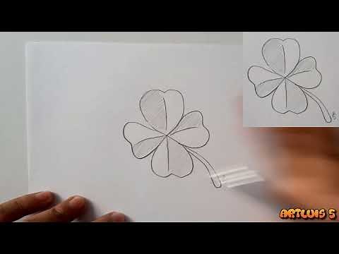Comment dessiner un trèfle à 4 feuilles