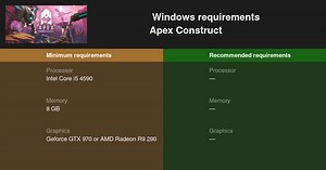 Apex Construct System Requirements — Can I Run Apex Construct on My PC?