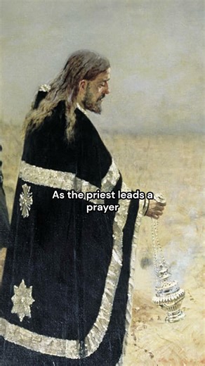 Defeated Requiem (1879) by Vasily Vereshchagin #art #painting #history