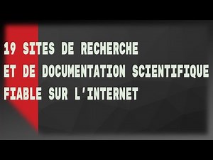 19 sites de recherche scientifique sur le net