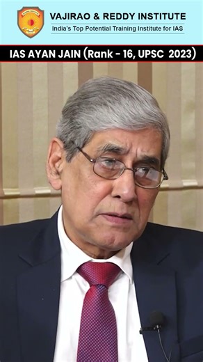 IAS Ayan Jain Rank 16 UPSC 2023 | Mock Interview | Vajirao & Reddy Institute | UPSC CSE Preparation