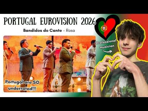 CLASSICALLY TRAINED MUSICIAN REACTS TO PORTUGAL EUROVISION 2026 🇵🇹 | ‘Rosa’ analysis