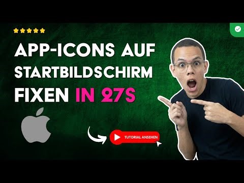 Wie zu LÖSEN, dass die APP-ICONS nicht auf dem STARTBILDSCHIRM ERSCHEINEN in 27S