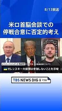 レビット報道官 米ロ首脳会談での停戦合意に否定的な考え示す 会談場所はアンカレジ・対面形式で｜TBS NEWS DIG #shorts