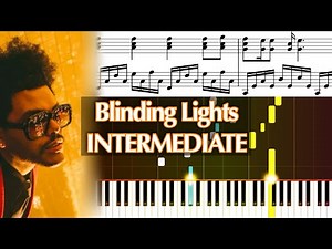 Blinding Lights (The Weeknd) - Piano Tutorial + SHEET MUSIC