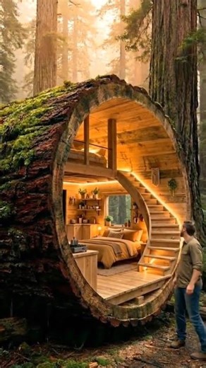 Building a luxury house inside a giant tree | ASMR