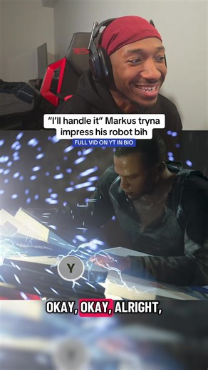 Markus looking for fembot attention is crazy #detroitbecomehuman #reaction