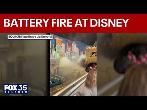 Portable phone charger bursts into flames at Disney World