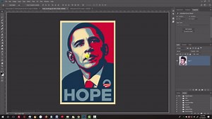 Photoshop: Create & personalize Obama’s HOPE poster design