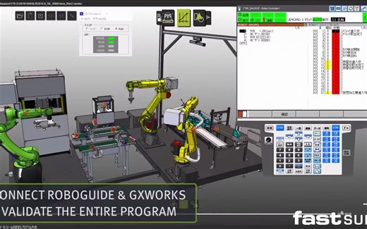 案例分享：日本丰电子发那科机器人虚拟调试