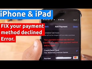 Apple "Your Payment Method Was Declined" Error, How to Fix?