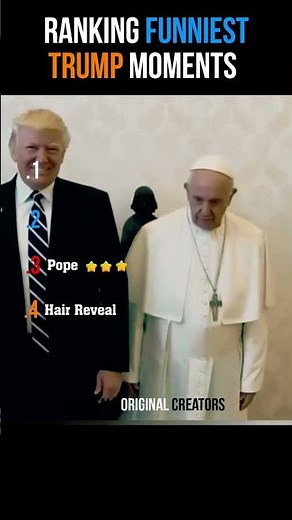 Trump Funniest Moments Ranked 😂 | Top 4 Viral Trump Clips #shorts