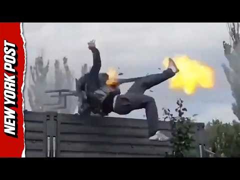 Russian Soldier Thrown From Helicopter Gun Turret During Training Exercise in Viral Video