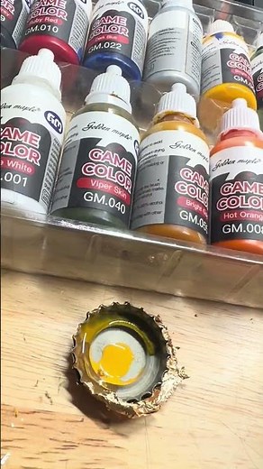 How to prepare model paint by shaking it.