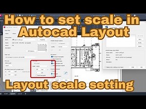 How to Set Scale in AutoCAD Layout | scale drawing in autocad