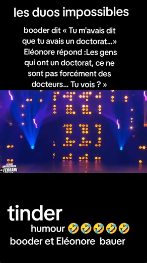 Les duos impossibles : Booder et Eléonore Bauer sur Tinder