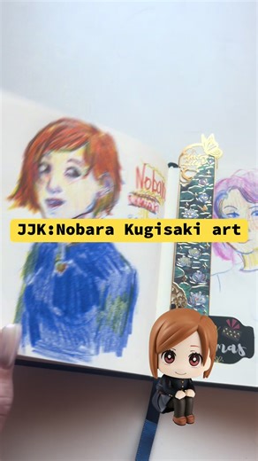 Hi guys! My new Nobara fanart!💮Do you like result?🔨#nobarakugisaki #jjkfanart#jujutsukaisenedit #30DaysArtChallenge #TraditionalArt