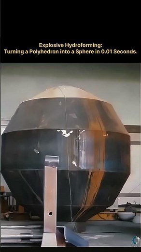 How to Make a Perfect Metal Sphere in 0.01 sec🤯(Explosive Forming)