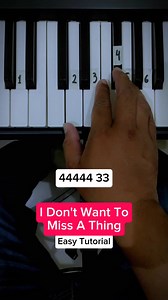 11K views · 53 reactions | How To Play Piano Tutorial I Don't Want To Miss A Thing - Aerosmith | Waves Piano | Facebook