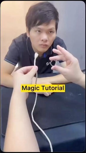 When did the ring come out of the rope? #magic