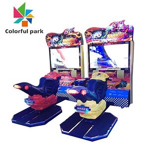[Hot Item] Colorful Park Hot Sale Moto Simulator Coin Operated Arcade Racing Motorcycle Game Machine